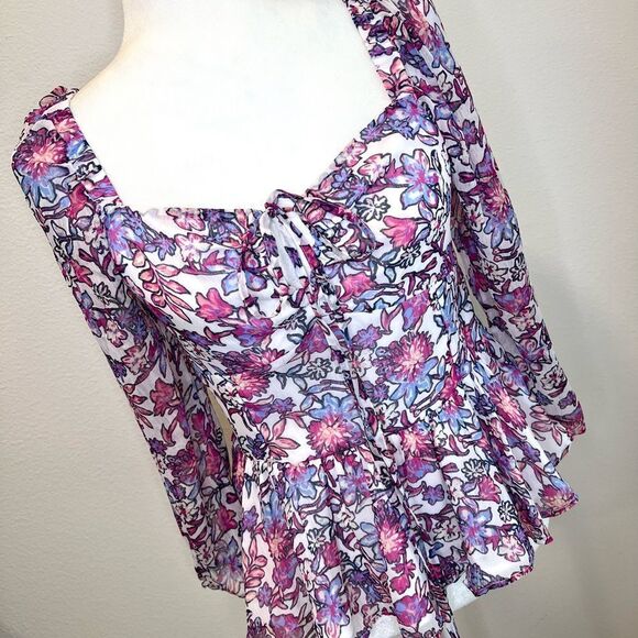 FRENCH CONNECTION Summer White Floral Blouse - Picture 3 of 11